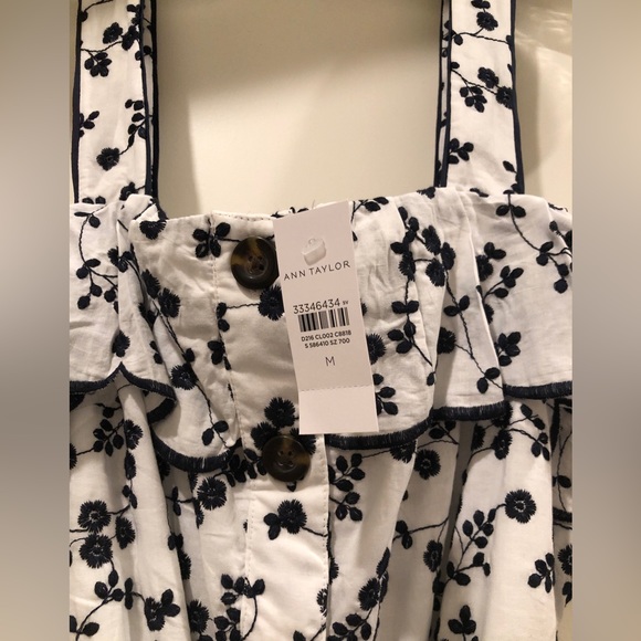 Ann Taylor Embroidered Sundress, Size M - Picture 7 of 7